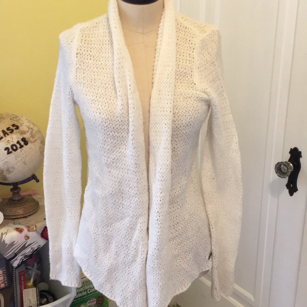 White cardigan